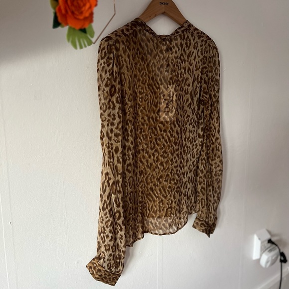 NWT Dolce and Gabbana D&G 100% silk leopard 44/30 - Picture 6 of 14